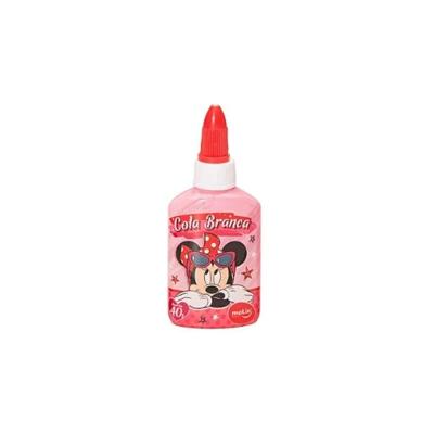 Cola Branca Molin do Brasil Minnie Mouse Estampa 3 Atóxica com Secagem Rápida 40G 1 Unidade