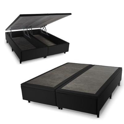 Base Box Baú Preto King Size 193x203x45 - King House