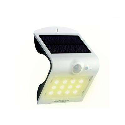 Arandela Solar Integrada ASI 220 Luz Amarela com Sensor de Presença Branco Intelbras