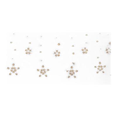 Cortina de LED 12 Estrelas 3 Metros Luz Warm Natalina Dourado Tuut