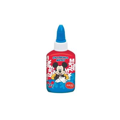 Cola Branca Molin do Brasil Mickey Mouse Estampa 1 Atóxica para Papel e Artesanato 40G 1 Unidade