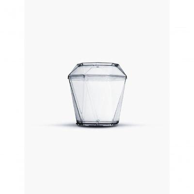 Copo Descartável com Tampa Copo Diamante Plástico 180 ml 400 Unidades Transparente Higipack