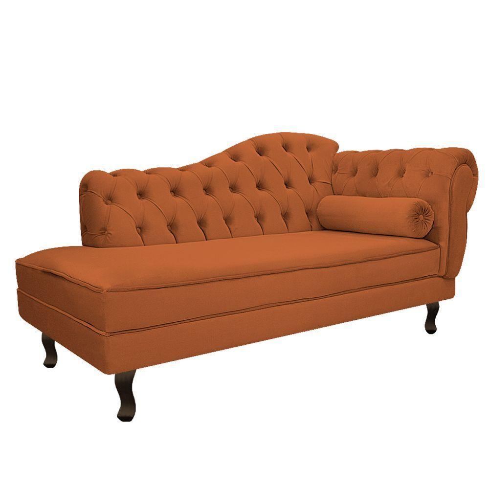 Kit Diva Recamier Diana 185Cm Lado Esquerdo E 02 Poltronas Julia Suede - Doce Sonho Móveis Terracota - 6