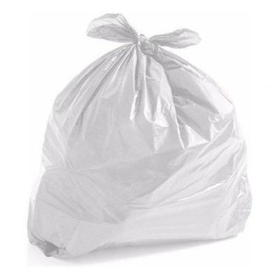 Saco para Lixo 40 Litros Comum em Polietileno Baixa Densidade Branco 100 Unidades Higipack