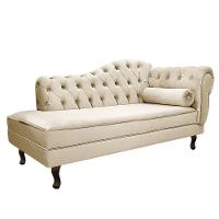 Kit Diva Recamier Diana 185Cm Lado Esquerdo E 02 Poltronas Julia Corano - Doce Sonho Móveis Bege - 3