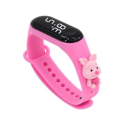 Relógio Infantil para Crianças Digital com Pulseira de Silicone à Prova D’água Preto OEM