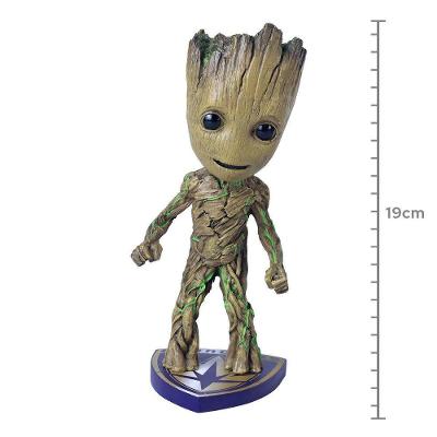 Action Figure Guardiões da Galáxia Groot Infinity Saga Head Knocker Figura Articulada Cabeça Que