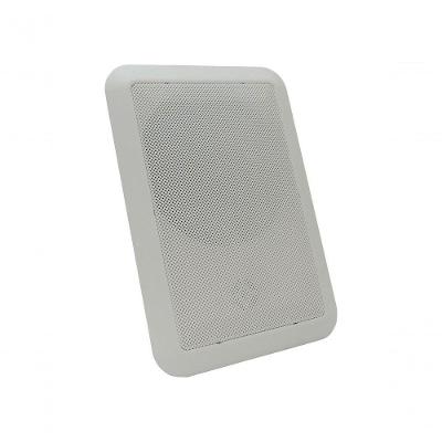Arandela com alto-falante Retangular Fiamon 6 + Tw 50RMS 8R 50W para Som Residencial Branco