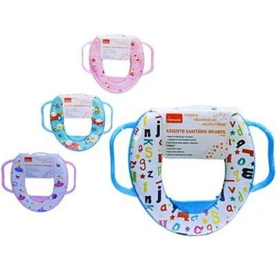 Assento Sanitário Infantil Redutor 1073 com Alças Adaptador para Vaso Menina Menina Cor