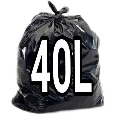 Saco para Lixo 30 Litros Preto Parede Dupla 50x60cm com 100 Unidades Higipack