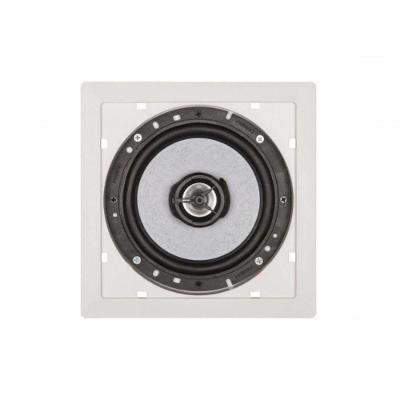 Arandela de Som Fiamon Quadrada 6'' Coaxial 50W RMS 8 OHMS para Embutir em Gesso Branco
