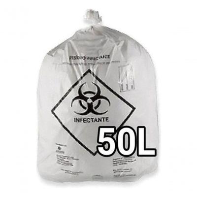 Sacos de Lixo Infectante Hospitalar 60 Litros 100 Unidades para Descarte Seguro Higipack