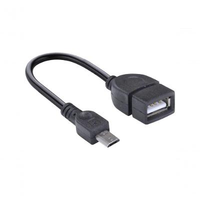 Adaptador USB OTG UFMU-OTG USB Fêmea para Micro USB para Uso com Periféricos em Android Preto Vinik