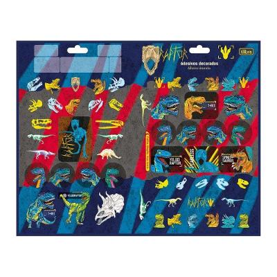 Adesivo Decorado Tilibra Duplo Raptor Papel Autoadesivo FORMATO 145MM X 232MM 1 FOLHA Estampa Única