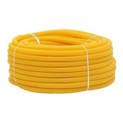 Conduíte Corrugado Conduite Corrugado de 5-8 Amarelo 50 Metros Mangueira Flexível e Resistente