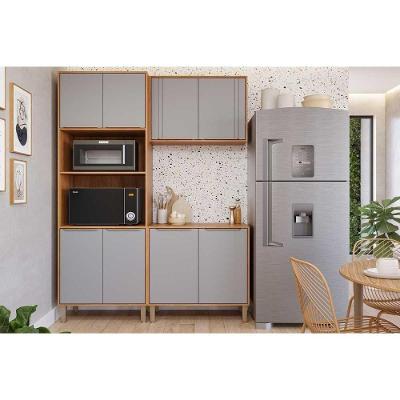 Cozinha Áurea 8 Portas 2 Gavetas C3P56 Cinamomo