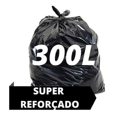 Saco para Lixo 300 Litros Super Reforçado 0,10MM Micras 50 Unidades Higipack