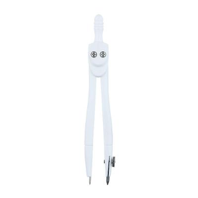 Compasso Escolar BRW Metálico Neon com Corpo de Metal Resistente e Hastes Articuladas Branco