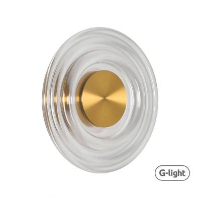 Arandela Lyra 6W 3000K com Sistema AUTOVOLT para Iluminação Aconchegante Dourado