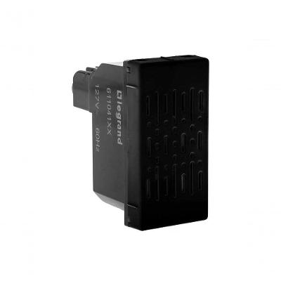Campainha Cigarra 611040PT 110V com 1 Melodia Ajustável para Ambientes Internos Preto