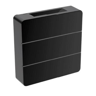 Arandela de Parede Clean LED Aletada 6W 3000K Dois Fachos Preto Blumenau Iluminação