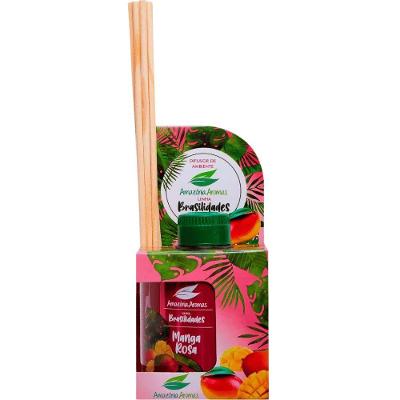 Difusor de Ambientes Manga 270ML com Varetas em Madeira e Fragrância Frutada Amazônia Aromas