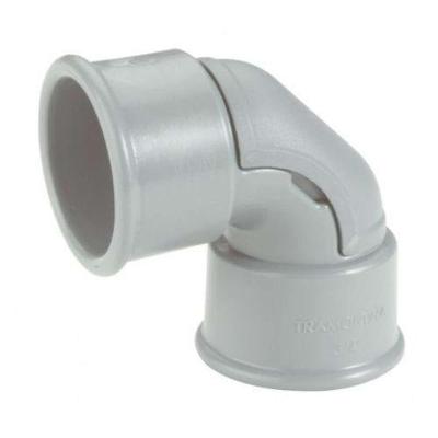 Conector Curvo Plastibox C 1 para Eletrodutos Janela de Inspeção Cinza Tramontina
