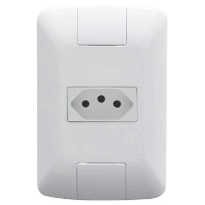 Conjunto 1 Tomada 20A 2P+T Aria Branca com Design Modular e Instalação Discreta Tramontina