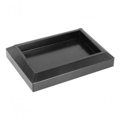 Cinzeiro de Chão em Aço 1020 em Pintura Epóxi 60MM X 330MM X 238MM Branco e Preto Higipack