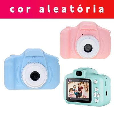 Câmera Infantil Digital Gatinho Ou Cachorrinho com Vídeo 1080p e Display 2 Polegadas Rosa OEM