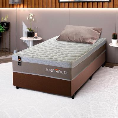 Cama Box Molas Ensacadas Sheffield 96x203 Bege King House