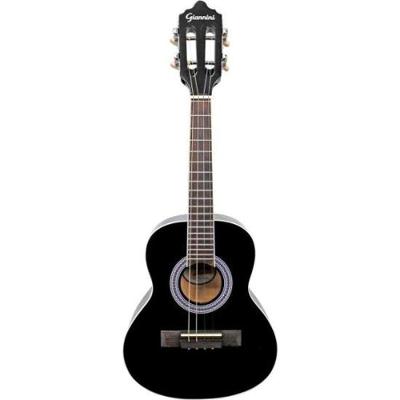 Cavaco Acústico Start CS14BK com Cordas de Aço e Acabamento em Verniz Brilhante Preto Giannini