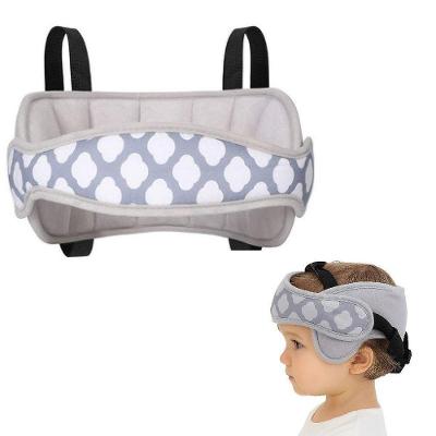 Apoio de Cabeça para Bebê e Criança Modelo para Assento de Carro Infantil com Faixa Ajustável Cinza