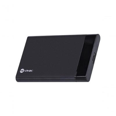 Case Externo para SSD-HDD 2.5" CH25-C31 USB 3.1 TYPE-C Até 10 GBPS Preto Vinik