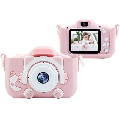 Câmera Infantil Digital Gatinho Ou Cachorrinho com Vídeo em 1080P Rosa OEM