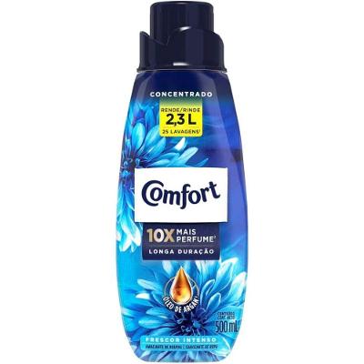 Amaciante Concentrado Comfort Frescor Intenso 500ML para Maciez das Roupas