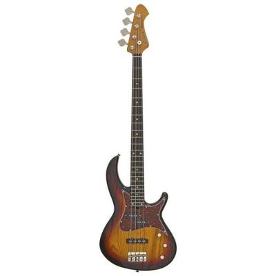 Contrabaixo Pro II 313-MK2 Detroit 4 Cordas com Captadores Alnico-5 Open-pore Sunburst Aria Guitars