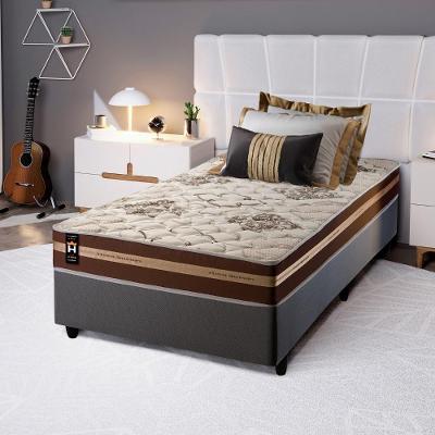 Cama Box Espuma Chicago Solteirão 96x203 Cinza King House