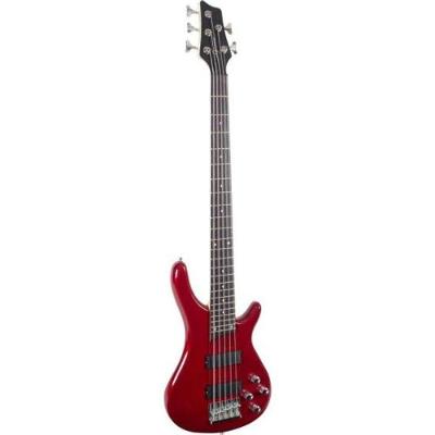 Contrabaixo Elétrico GB-205A Sonic-X com 5 Cordas e Timbre com Graves Marcantes Metallic Red