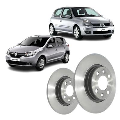 Disco de Freio Dianteiro D705A para Renault Logan Sandero Clio e Symbol Sólido MDS