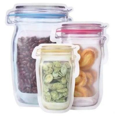 Saco Porta Alimento Reutilizável Saco Portatil com Lacre em PVC Transparente Premium Colchões