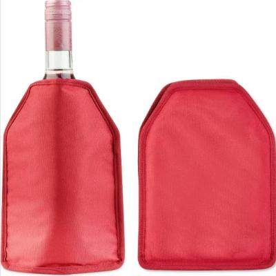 Cooler Térmico para Garrafas para Vinho em Poliéster com Gel Interno para Bebidas Vermelho Yeet