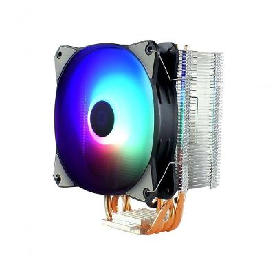 Cooler para Processador CP-130 Rainbow com Baixo Ruído e LED ARCO-ÍRIS Preto Evus