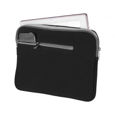 Case para Notebook BO207 Até 14 Polegadas em Neoprene com Bolso Frontal Preto Multi