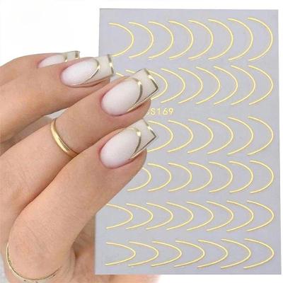 Adesivo de Unhas STZ-C para Nail Art Gradiente 3D Azul Rosa Roxo Verde OEM