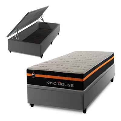 Cama Box Baú Sirius 88x188 C/ Molas Ensacadas King House