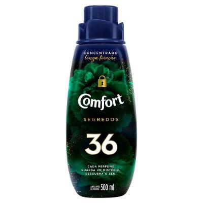 Amaciante de Roupas Concentrado Segredos 36 com Fragrância Sofisticada 500ML Comfort