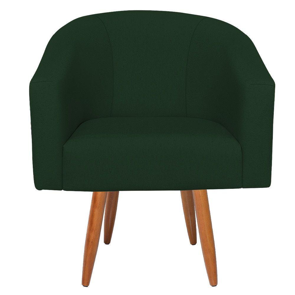 Kit Diva Recamier Heitor 160Cm Lado Esquerdo E 02 Poltronas Luiza Suede - Doce Sonho Móveis Verde - 6