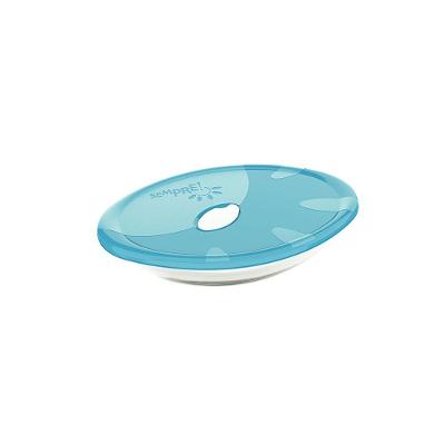 Assadeira Sempre Oval Pequena 1,5L em Vidro com Tampa Plástica Azul para Forno micro-ondas Marinex