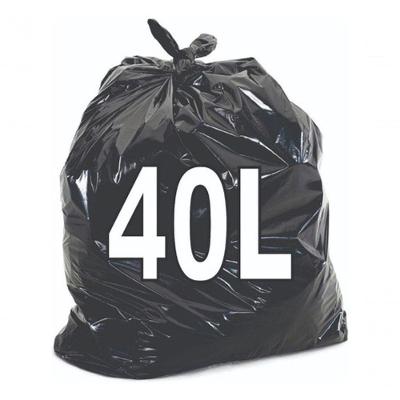 Saco para Lixo 40 Litros Resistente em Polietileno de Baixa Densidade Preto Higipack